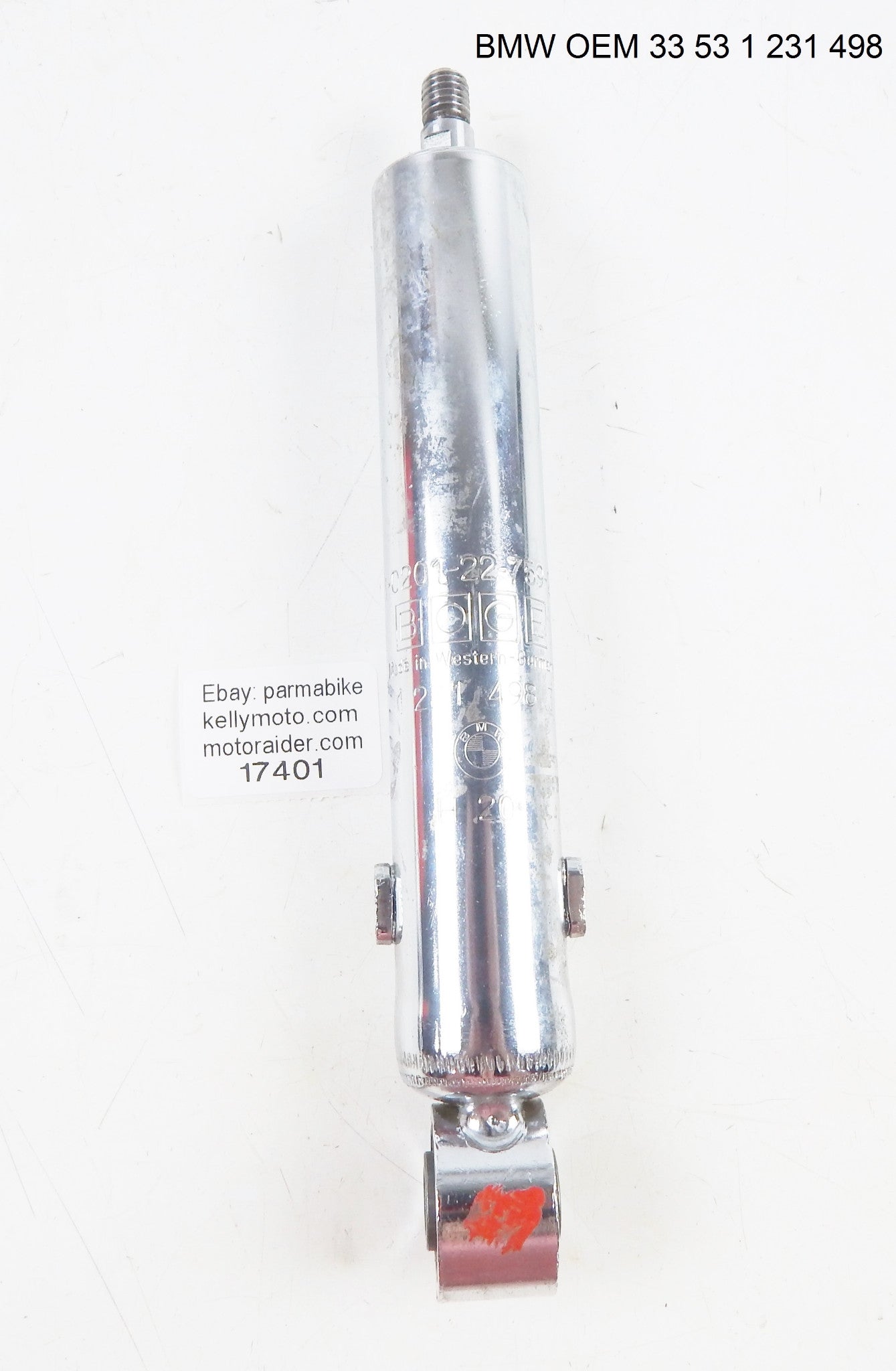BMW REAR BOGE SHOCK ABSORBER HD-SUSPENSION  HD R50/5 - R100RT 33 53 1 231 498 - MotoRaider