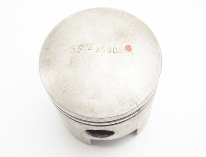 ASSO WERKE PISTON+RING D=63.2mm LAMBRETTA 175 FURGONE "OPEN WINDOW" LAMBRO SERVI - MotoRaider