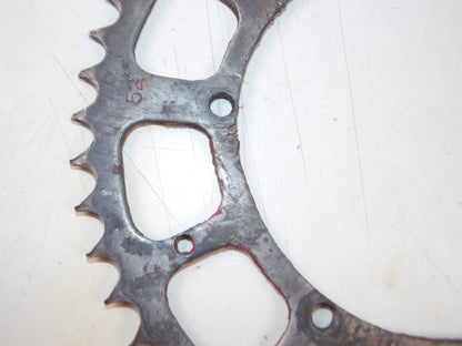 1976 YAMAHA XT 500 REAR WHEEL SPROCKET 52T XT TT 500 VINTAGE - MotoRaider