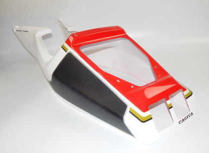 1990's CAGIVA MITO 125 7 SPEED REAR FENDER SEAT COWLING FAIRING WHITE VINTAGE IT - MotoRaider