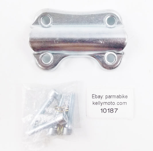 NOS OEM MALAGUTI GRIZZY HANDLEBAR TOP PLATE + SCREWS - MotoRaider