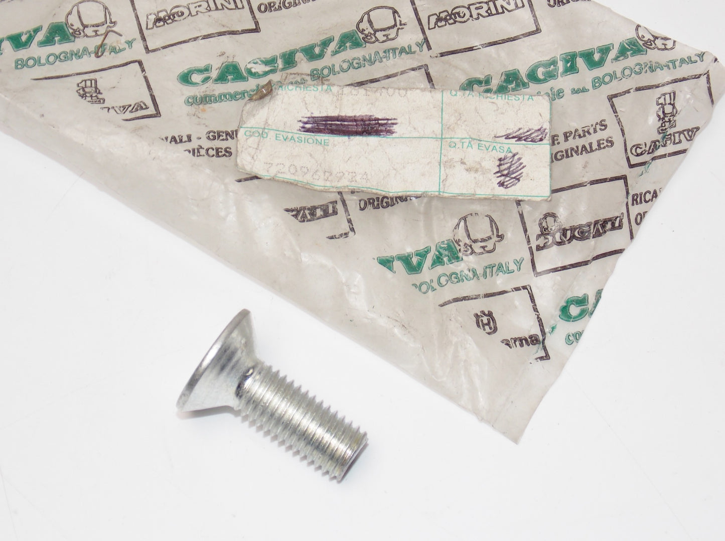 NOS OEM 1983 DUCATI 600TL SCREW M12x35 720962924 - MotoRaider
