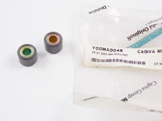 OEM CAGIVA 1992-1993 CITY 50 KICK STARTER WEIGHT ROLLER COMP SET OF 2 Y00MA0046 - MotoRaider