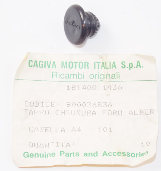 OEM CAGIVA CLUTCH SHAFT HOLE CLOSING CAP PLUG 800036836 VINTAGE ITALY - MotoRaider