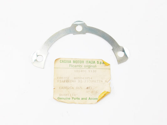 NOS OEM CAGIVA 1984 ALAZZURRA 350/650 REAR SPROCKET LOCK PLATE 800043854 - MotoRaider
