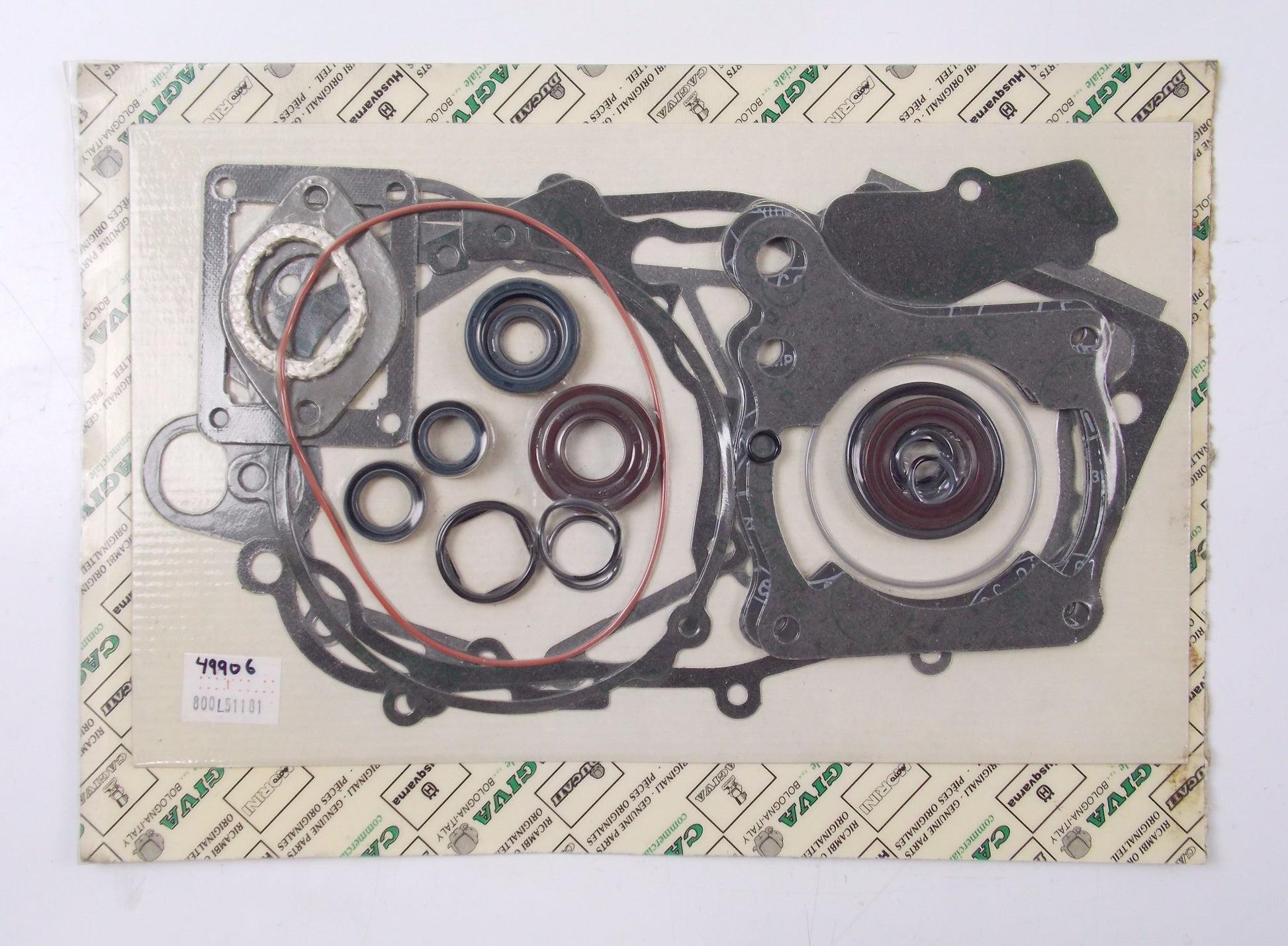 NOS OEM CAGIVA WSST 125 1987 ELEFANTRE 125 GASKET SEAL SET KIT 49906 | 800L51181 - MotoRaider
