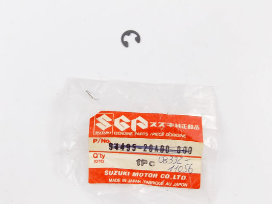 NOS OEM SUZUKI 1991 SCOOTER 50 SECURITY E RING CLIP 08332-11056 - MotoRaider