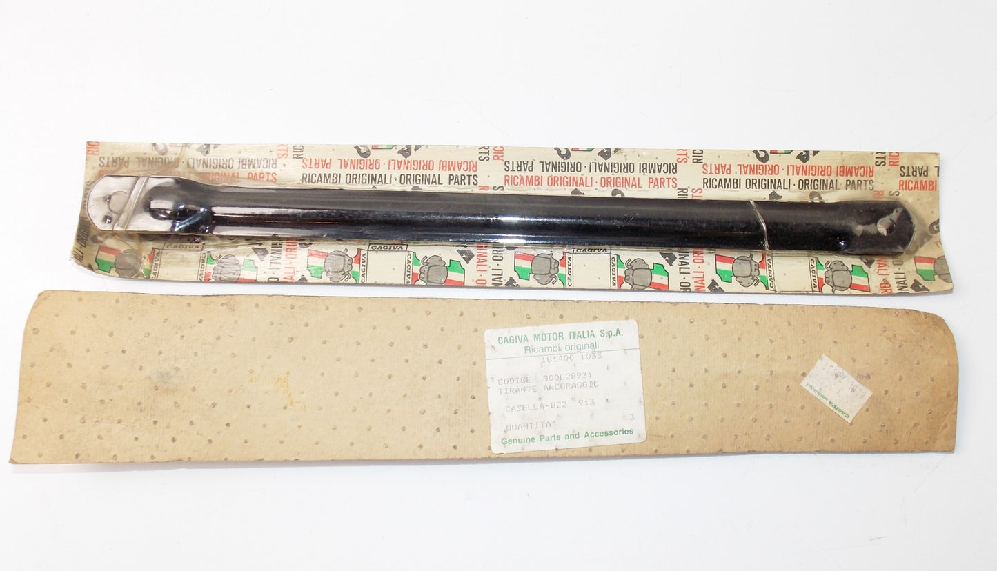 NOS OEM CAGIVA 1980 SST 250 REAR WHEEL BRAKE PLATE STAY TORQUE ARM 800L28931 - MotoRaider