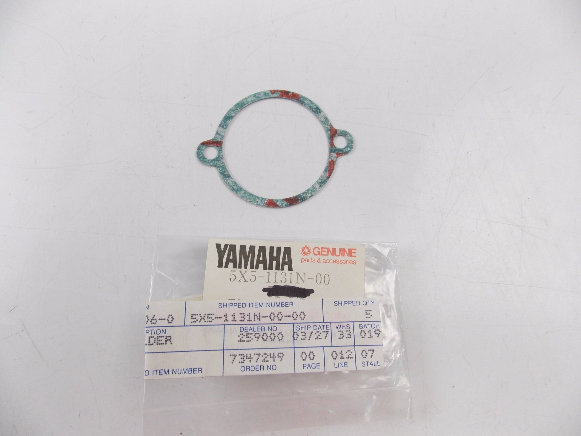 NOS OEM YAMAHA 1982-1985 YZ250 J/K/L/N HOLDER GASKET 5X5-1131N-00 - MotoRaider