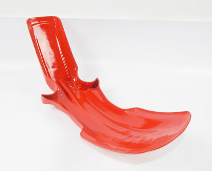 1980's MORINI CAMEL 501 ENDURO FRONT FENDER MUD GUARD RED PLASTIC VINTAGE ITALY - MotoRaider