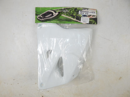 UFO WHITE 041 RH LH RADIATOR COVER SHROUD SUZUKI RM85 2000-06 11-5799 SU03969041 - MotoRaider