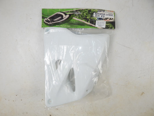 UFO WHITE 041 RH LH RADIATOR COVER SHROUD SUZUKI RM85 2000-06 11-5799 SU03969041 - MotoRaider