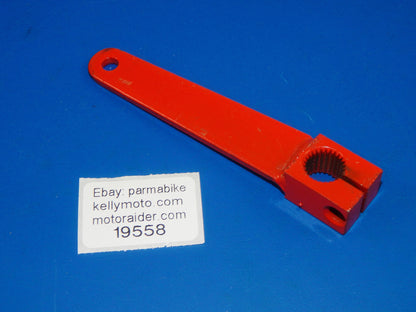 VINTAGE MOTORCYCLE BRAKE LEVER ACTUATOR METAL RED FANTIC CAGIVA - MotoRaider