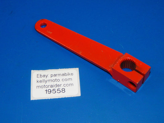 VINTAGE MOTORCYCLE BRAKE LEVER ACTUATOR METAL RED FANTIC CAGIVA - MotoRaider