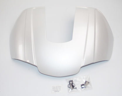 OEM PEUGEOT SCOOTER TOP CASE 34 LITER COVER LID PANEL PEARL WHITE A06351M5 - MotoRaider