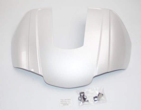 OEM PEUGEOT SCOOTER TOP CASE 34 LITER COVER LID PANEL PEARL WHITE A06351M5 - MotoRaider