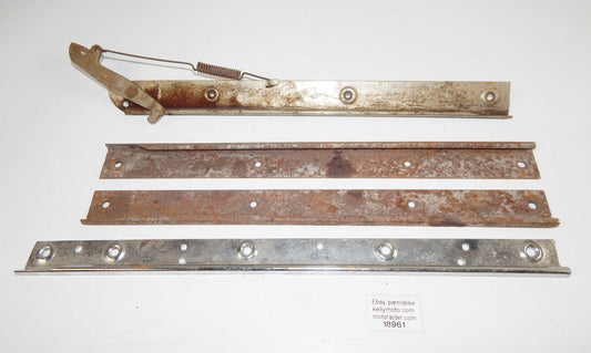 1950-60's PORSCHE 356 MIX SEAT RAILS GUIDES SADDLE PLATES VINTAGE - MotoRaider