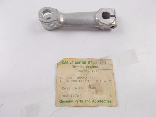 NOS OEM CAGIVA 1982 SXT 125 REAR WHEEL BRAKE PLATE LEVER ACTUATOR 800034805 - MotoRaider