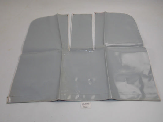 NOS MOPED VINTAGE WINDSHIELD VINYL APRON LEG PROTECTOR GRAY 27" X 20" - MotoRaider