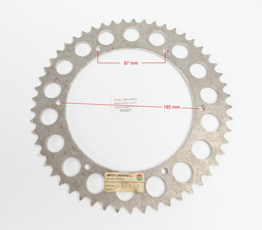 OEM LAVERDA ALUMINUM REAR WHEEL DRIVE SPROCKET 53 T. 41211065 | 41 211 065 - MotoRaider