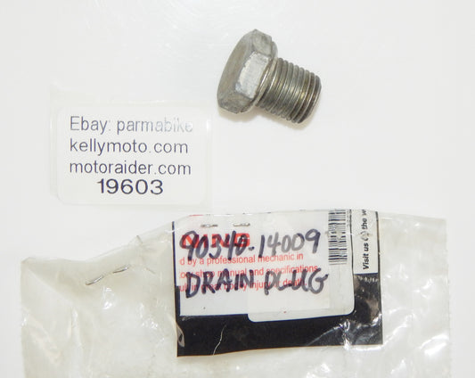 OEM YAMAHA 1990-93 FJ1200 1994-98 YZF750R STRAIGHT SCREW PLUG 90340-14009 - MotoRaider