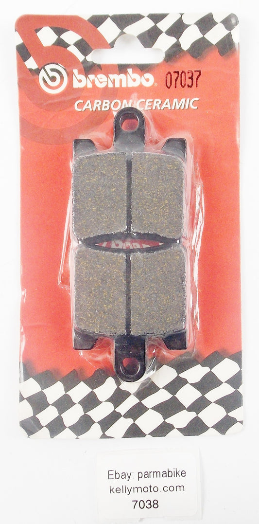 BREMBO 2002-16 KAWASAKI SC250 DAELIM OTELLO  BURGMAN BRAKE PADS 07037 - MotoRaider