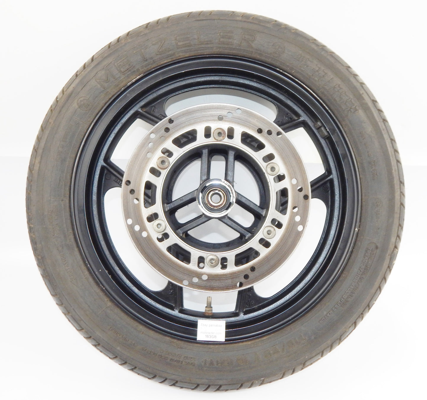 1986-1987 KAWASAKI GPX 750 RIM TIRE METZELLER FRONT WHEEL+BRAKE DISCS ROTOR - MotoRaider