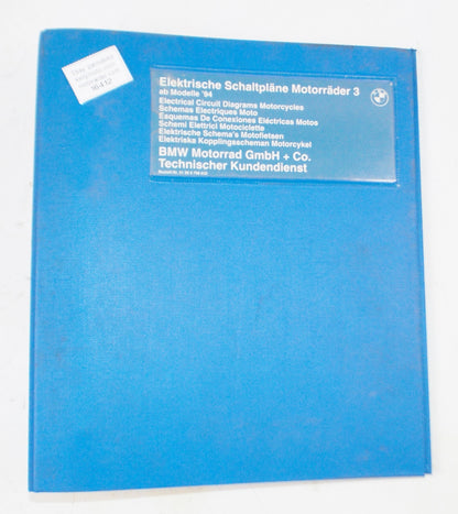 BMW 1994 F650 ITALY DEALER REPAIR SHOP ELECTRICAL CIRCUIT DIAGRAM BOOK BINDER - MotoRaider
