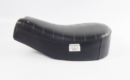 NISA SADDLE SEAT BLACK L=16" W=10" MORINI GARELLI BENELLI GUZZI MV VINTAGE ITALY - MotoRaider