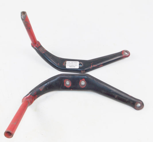 1972 MORINI CORSARO 125 FRAME RIGHT LEFT PASSENGER REAR FOOT PEG BRACKETS MOUNTS - MotoRaider