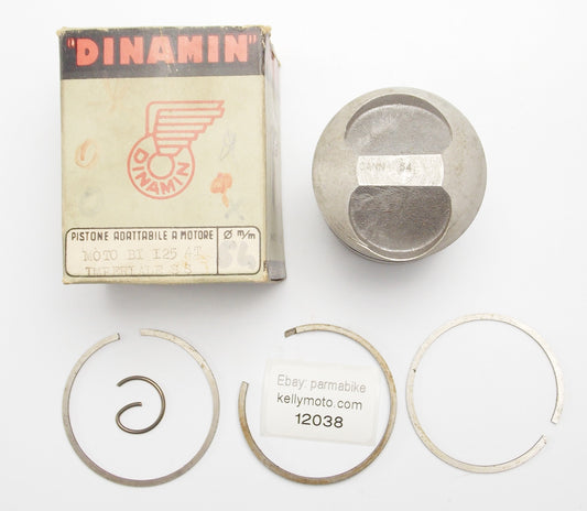 NOS DINAMIN PISTON + RINGS + PIN + CLIP DIAMETER 54 mm MOTO BI 124 4-STROKE - MotoRaider