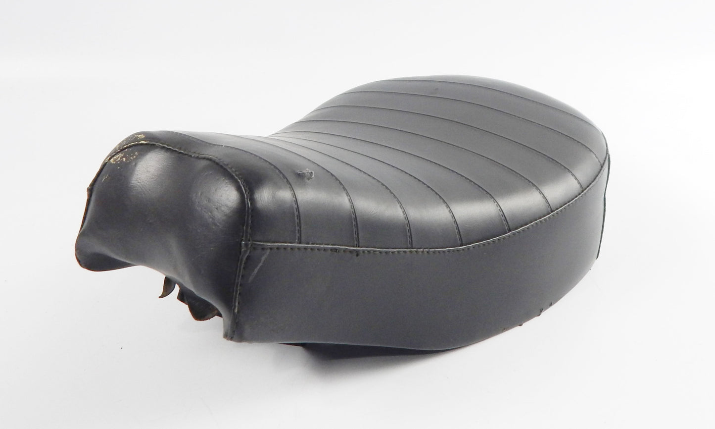 NISA SADDLE SEAT BLACK L=16" W=10" MORINI GARELLI BENELLI GUZZI MV VINTAGE ITALY - MotoRaider