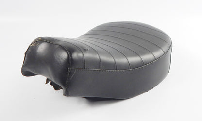 NISA SADDLE SEAT BLACK L=16" W=10" MORINI GARELLI BENELLI GUZZI MV VINTAGE ITALY - MotoRaider