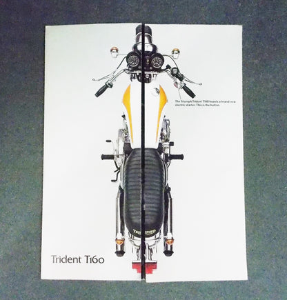 1975 TRIUMPH Trident T160 DEALER CALENDAR EVOLUTION OF A CLASSIC - MotoRaider