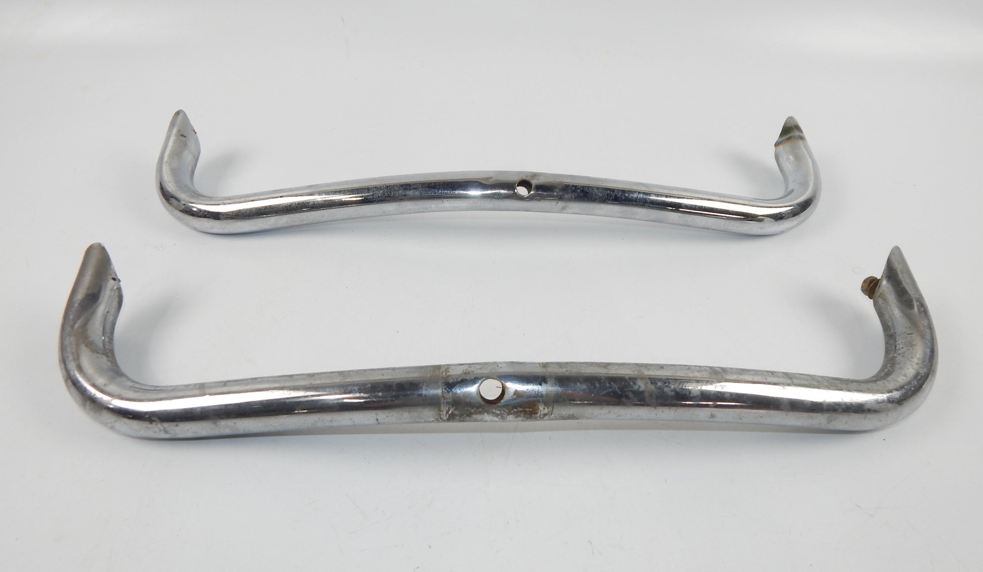 1PR 1960's VW BEETLE REAR BUMPER OVER RIDE TUBES CHROMED VINTAGE CABRIO COUPE - MotoRaider