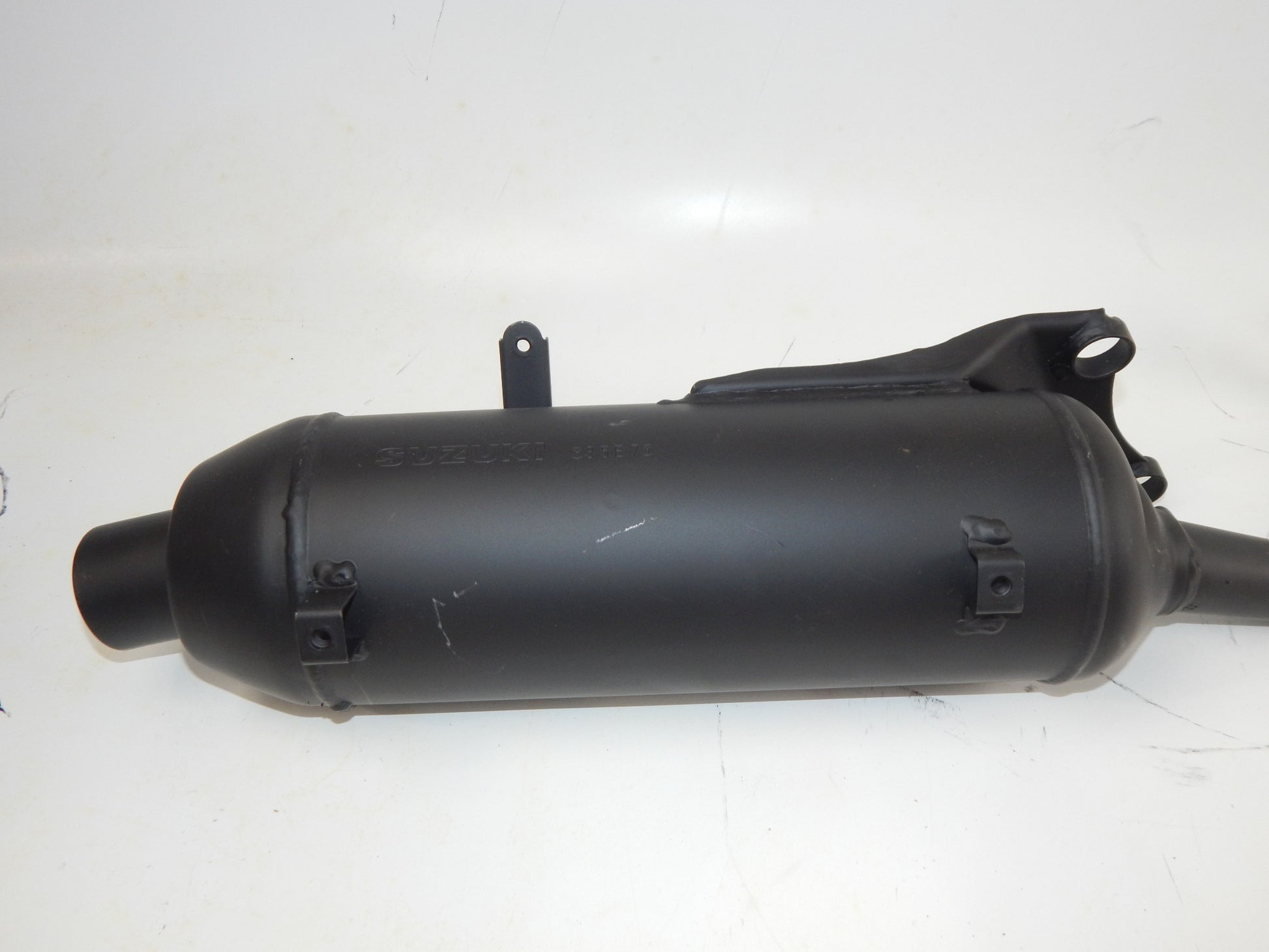 OEM NOS 1997-2000 SUZUKI KATANA 50 SCOOTER BLACK EXHAUST MUFFLER PIPE *35E7* - MotoRaider