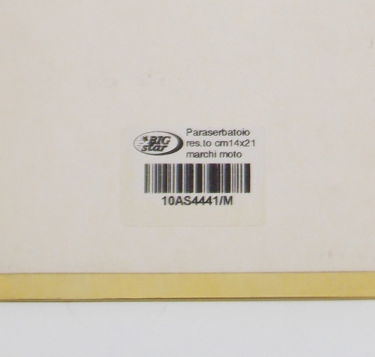 BIG STAR 10AS4441/M CARBON FIBER LOOK FUEL GAS TANK PROTECTOR PAD YAMAHA 14x21cm - MotoRaider