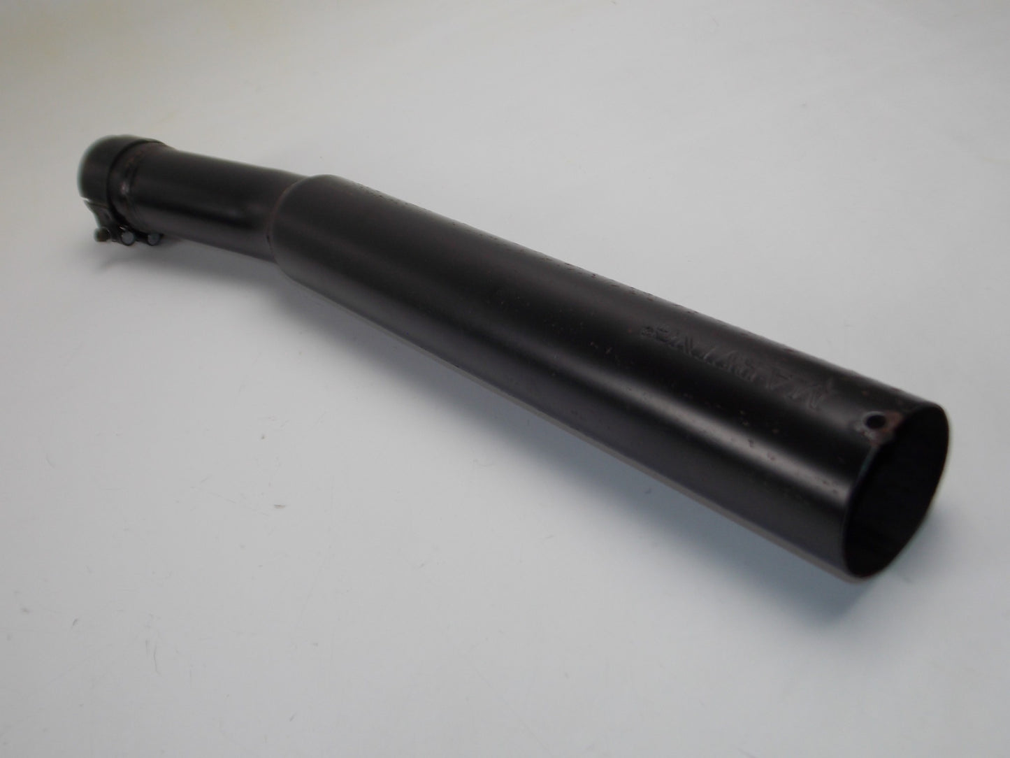VINATGE MARVING MUFFLER PIPE EXHAUST BLACK L=615mm INLET ID=60mm BODY D=70mm - MotoRaider
