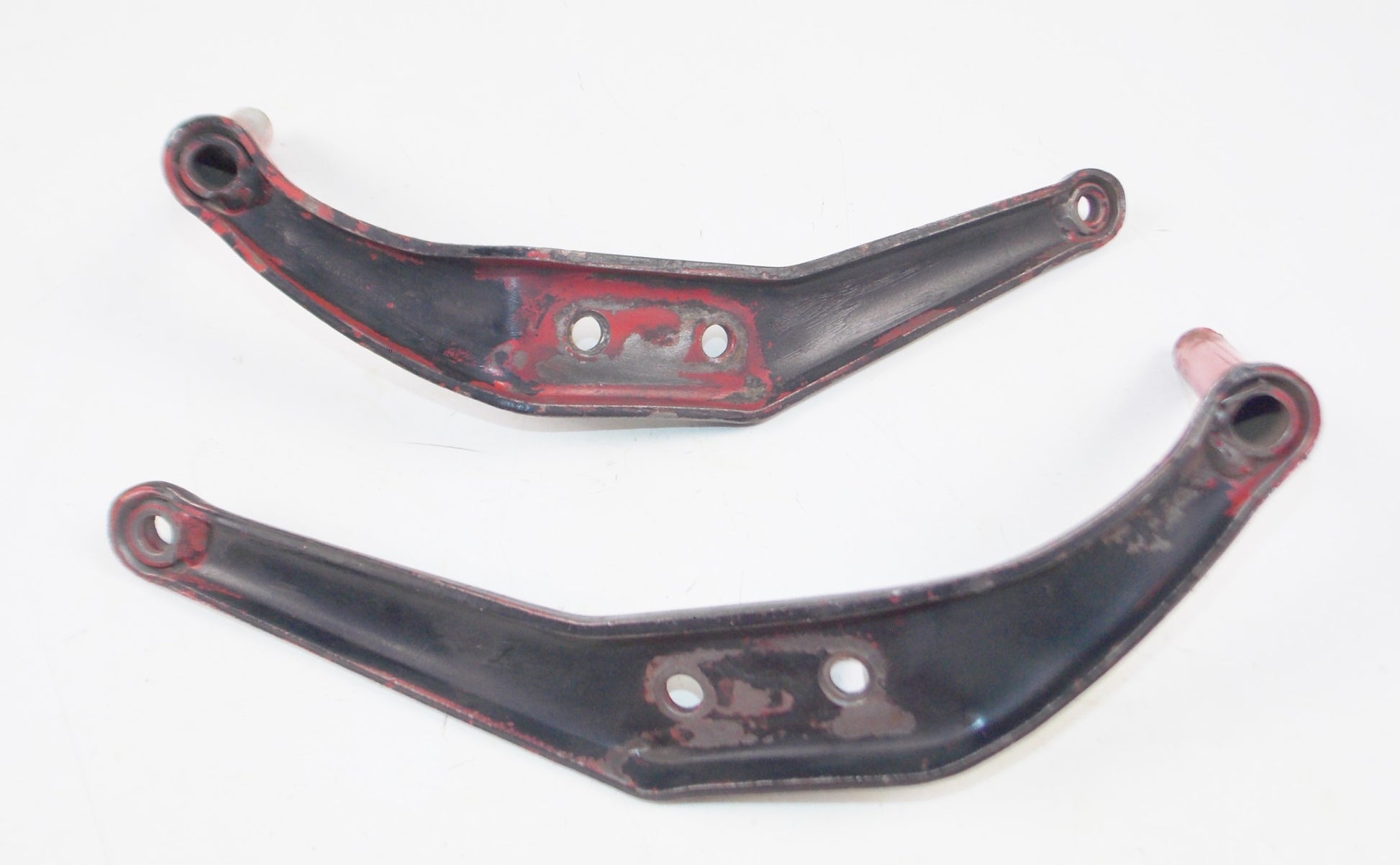 1972 MORINI CORSARO 125 FRAME RIGHT LEFT PASSENGER REAR FOOT PEG BRACKETS MOUNTS - MotoRaider