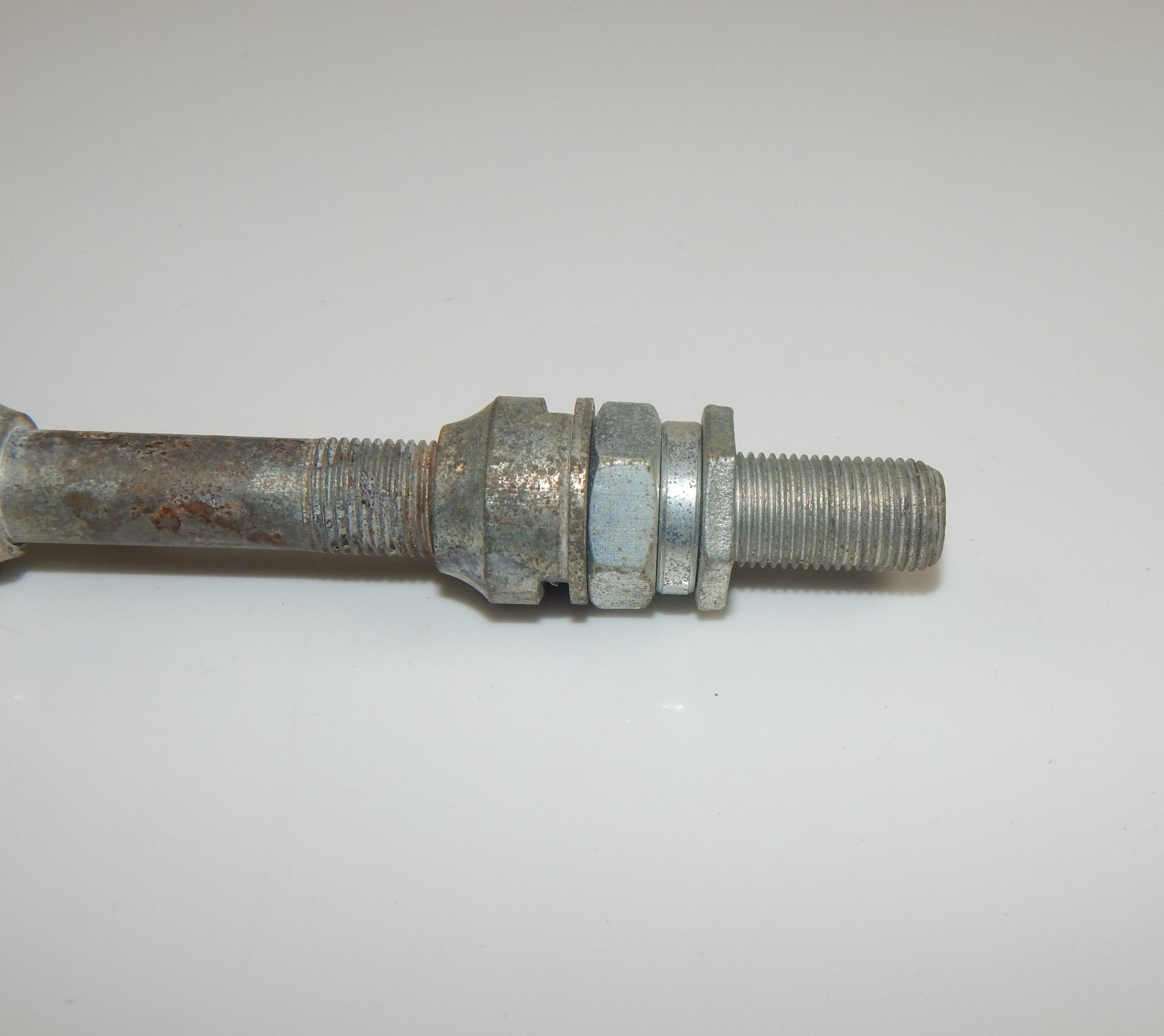 1975 SACHS M4-511 M5-634 FRONT WHEEL AXLE+CONES+WASHER+NUT 0871-200-000 MOPED - MotoRaider