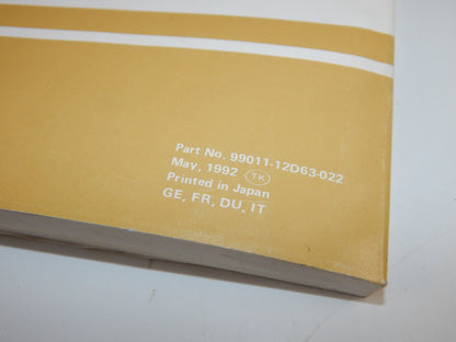 1992 SUZUKI DR650-RSE USER OWNER MANUAL BOOK 99011-12D63-022 MULTI LANGUAGE - MotoRaider