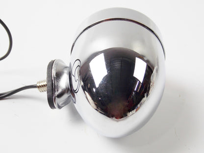 CUSTOM CHROME RED BULLET LIGHT BLINKER FLASHER 2 LEAD W/BOTTOM MOUNT - MotoRaider