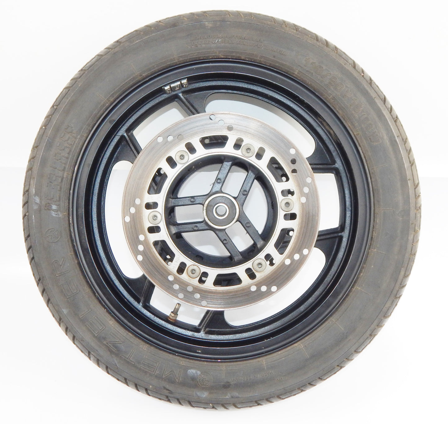 1986-1987 KAWASAKI GPX 750 RIM TIRE METZELLER FRONT WHEEL+BRAKE DISCS ROTOR - MotoRaider
