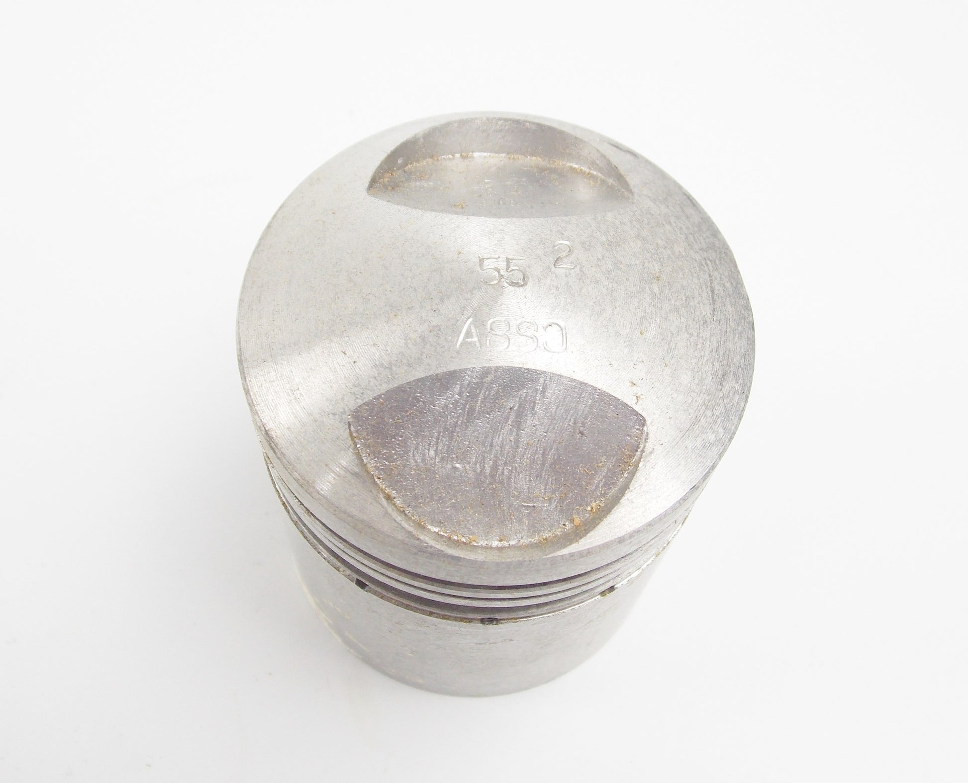 NOS ASSO WERKE PISTON + RINGS + PIN + CLIPS DIAMETER 55.2 mm 4 STROKE MOTOR - MotoRaider
