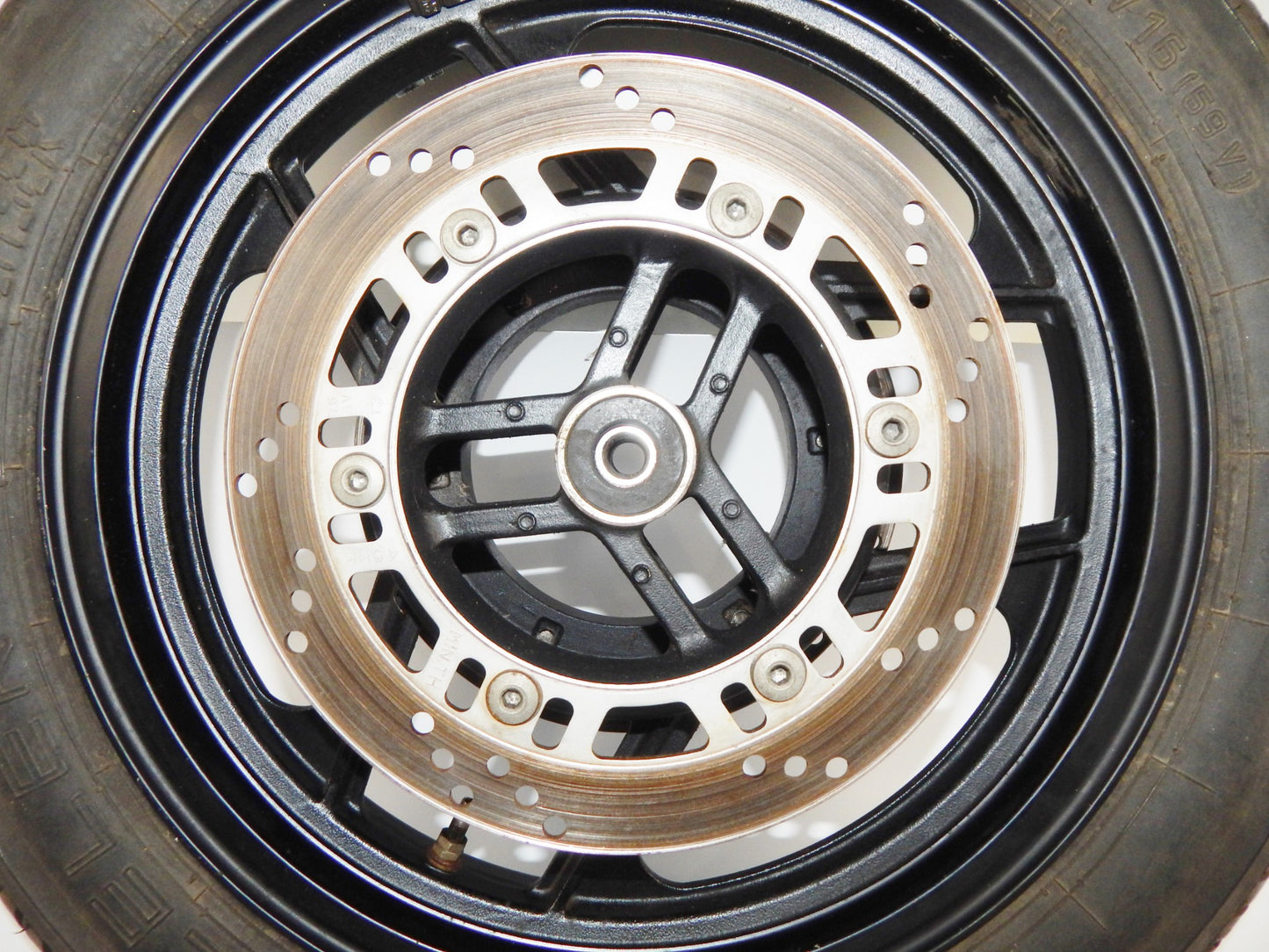 1986-1987 KAWASAKI GPX 750 RIM TIRE METZELLER FRONT WHEEL+BRAKE DISCS ROTOR - MotoRaider