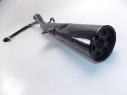 OEM SUZUKI 1982-83 GSX750 LEFT EXHAUST MUFFLER PIPE BLACK 14302-45500 1430245500 - MotoRaider