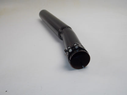 VINATGE MARVING MUFFLER PIPE EXHAUST BLACK L=615mm INLET ID=60mm BODY D=70mm - MotoRaider