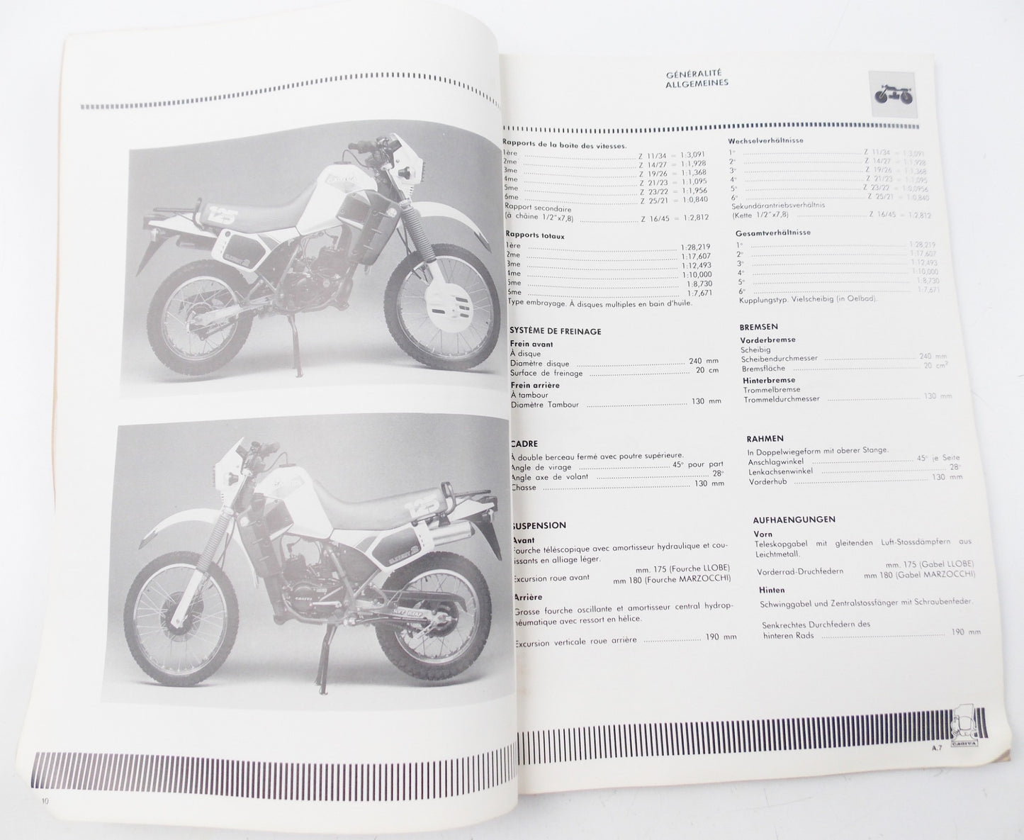 1985 CAGIVA ELEFANT-2 125cc WORKSHOP MANUAL REPAIR MAINTENANCE BOOK 49641 - MotoRaider