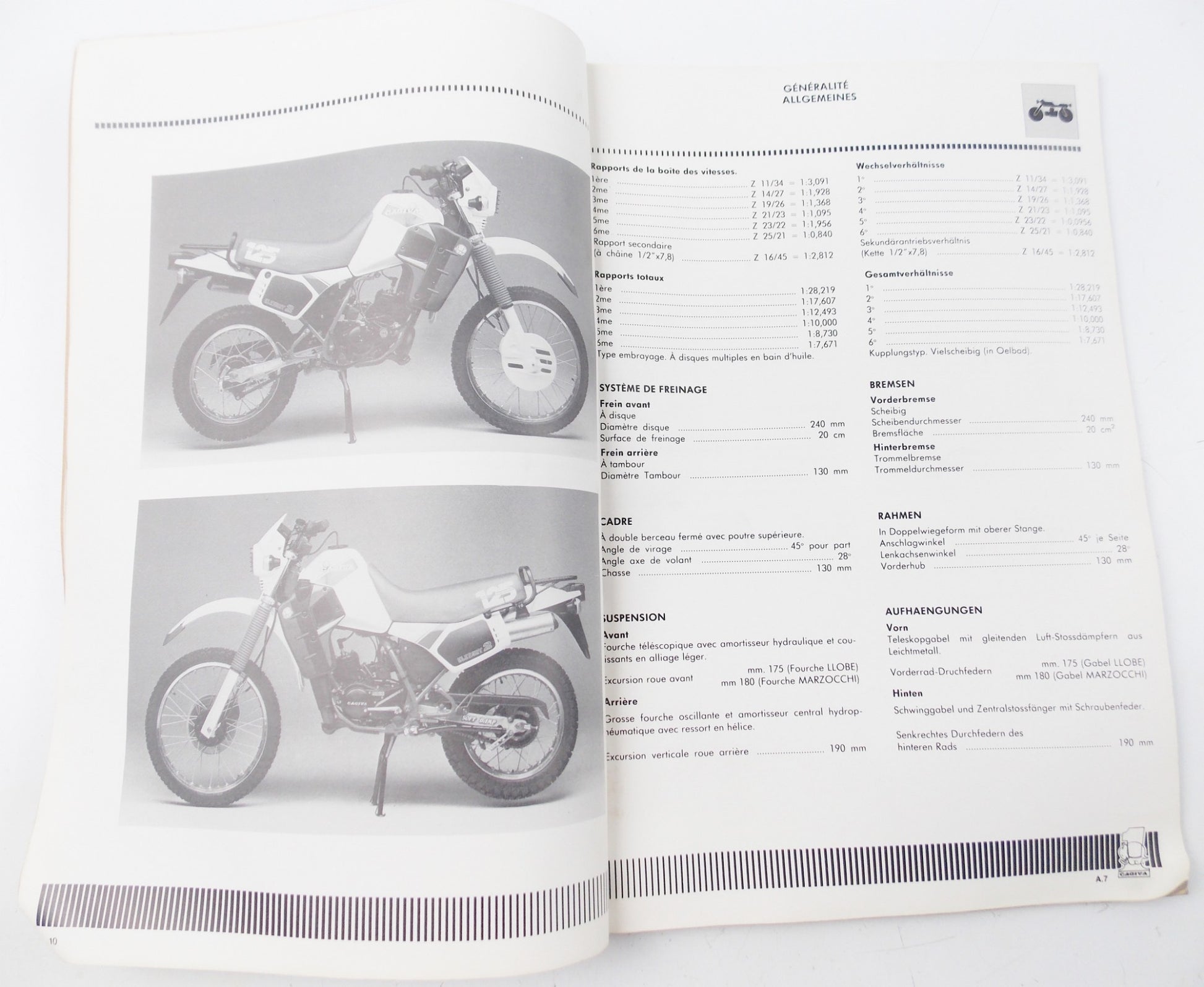 1985 CAGIVA ELEFANT-2 125cc WORKSHOP MANUAL REPAIR MAINTENANCE BOOK 49641 - MotoRaider