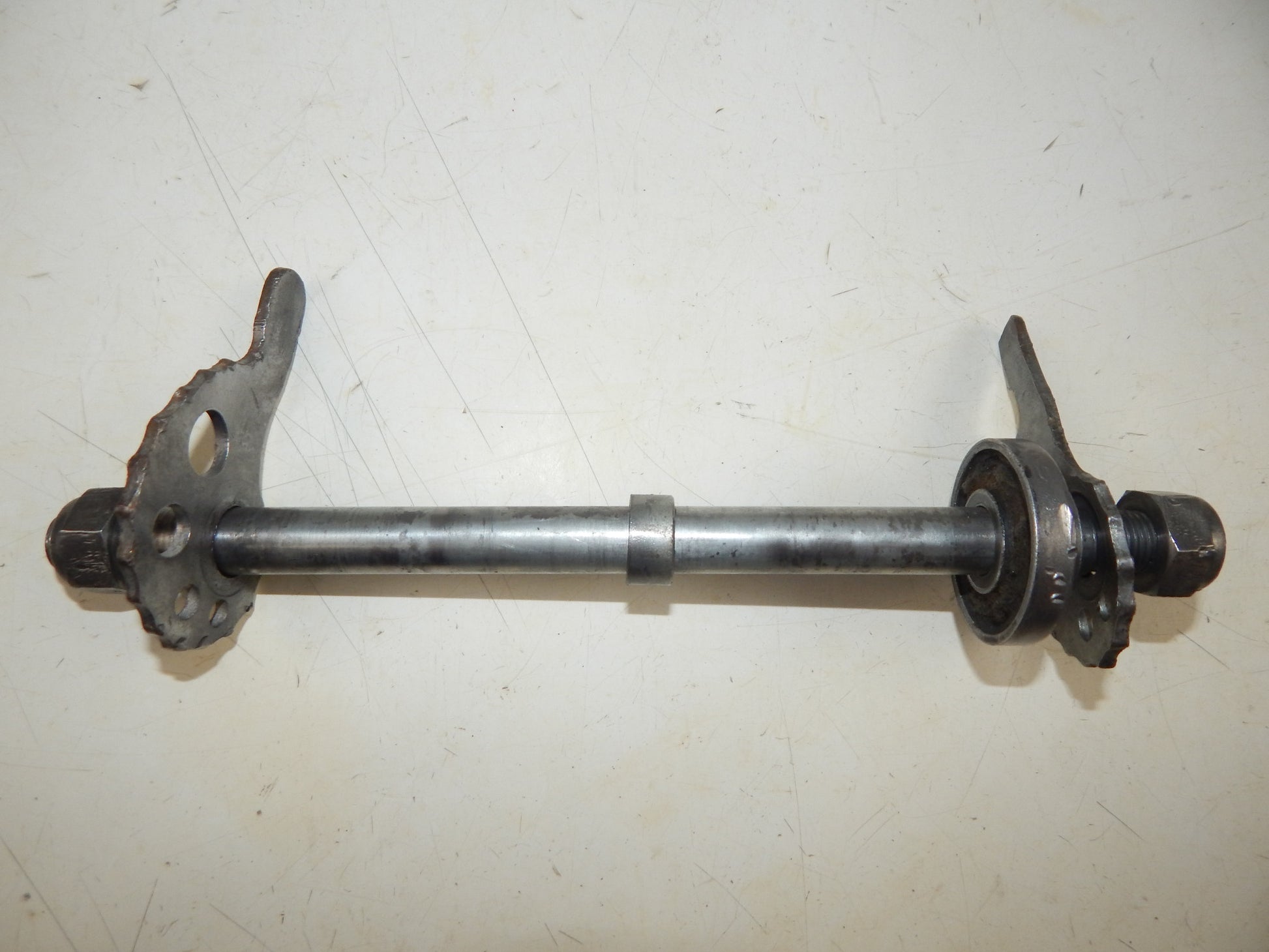 70's FANTIC MOTOR 125 TRIAL REAR WHEEL PIN BOLT AXLE+CHAIN ADJUSTER+NUT VINTAGE - MotoRaider